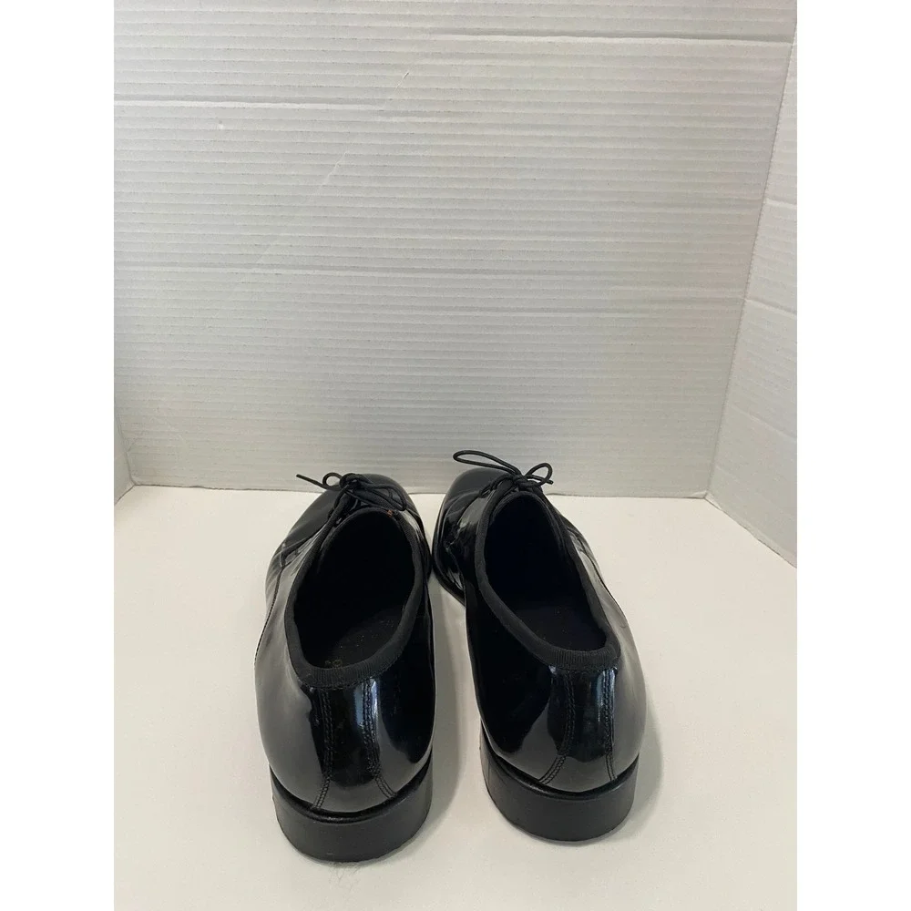 Pronto Uomo Oxford Shoes Men 9.5 Black Good Patent Leather Firenze